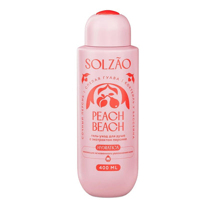 Solzao Peach Beach Shower Gel for Soft Skin 400 ml by Beauty Care Bag
