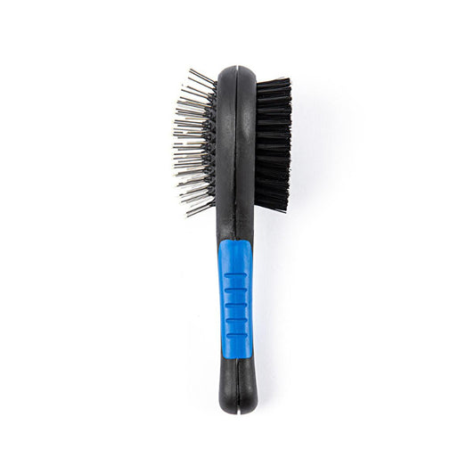 City Pets Pet Grooming Brush - Dual-Sided Ergonomic Pet Care Tool for Comfortable Grooming & Massage by Beauty Care Bag
