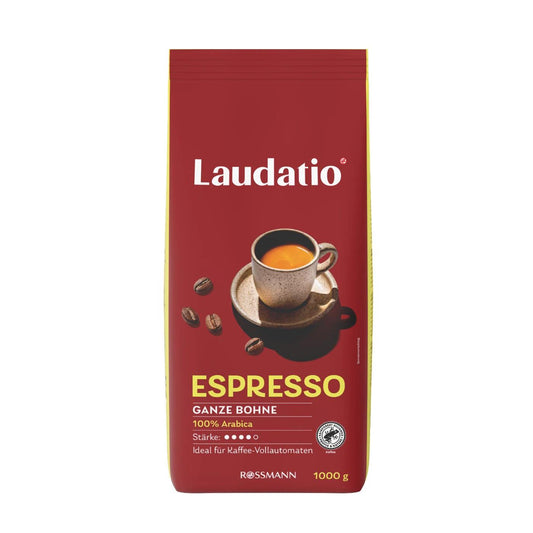 Laudatio Espresso Whole Bean Coffee 1000g by Beauty Care Bag