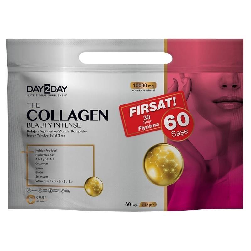 Day2Day The Collagen Beauty Intense Collagen - 10,000mg Collagen Peptides by Beauty Care Bag