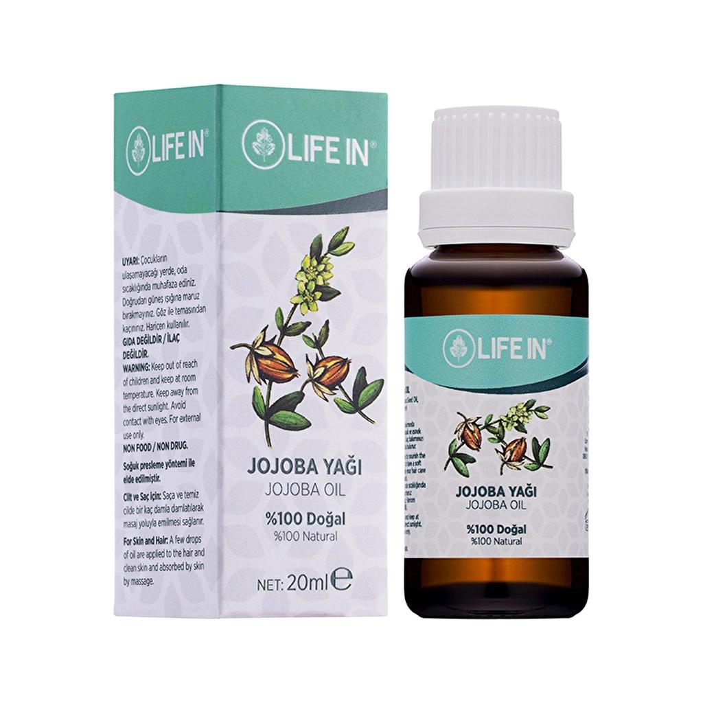 Life In Pure Jojoba Oil for Hair & Skin 20 ml by Beauty Care Bag