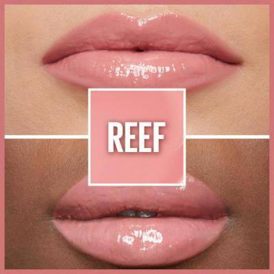 Maybelline New York Lifter Gloss - Hyaluronic Acid Lip Gloss for Moisturizing & Lifting Effect - Reef Color by Beauty Care Bag