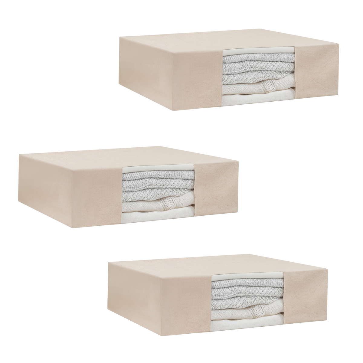 Cotton canvas cashmere storage bags – view 7