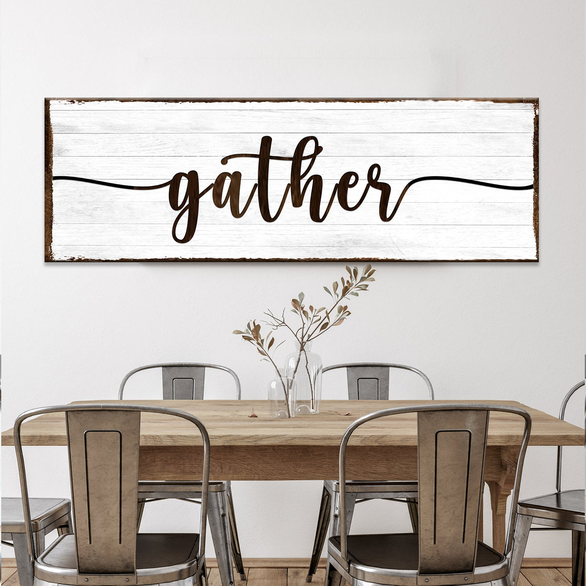 Gather Wall Art Sign II by Tailored Canvases