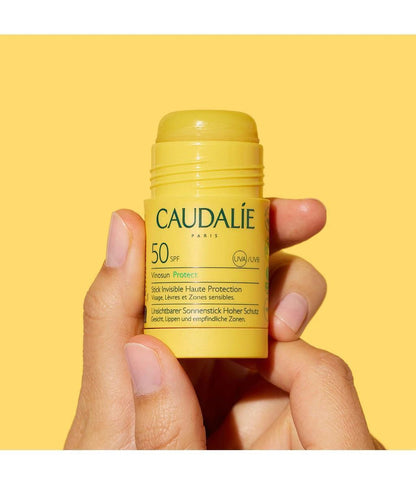 Caudalie Vinosun Protect SPF 50 Sunscreen Stick: Invisible, Vegan & Fragrance-Free High Protection for Face, Lips & Sensitive Skin by Beauty Care Bag