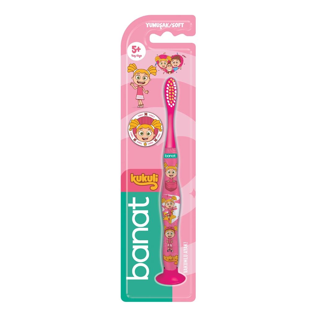 Banat Kukuli Kids Soft Toothbrush (Assorted Colors) by Beauty Care Bag