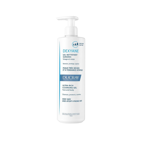 Ducray Dexyane Intense Cleansing Gel 400ml - Gentle, Dermatologically-Tested for Sensitive Skin by Beauty Care Bag