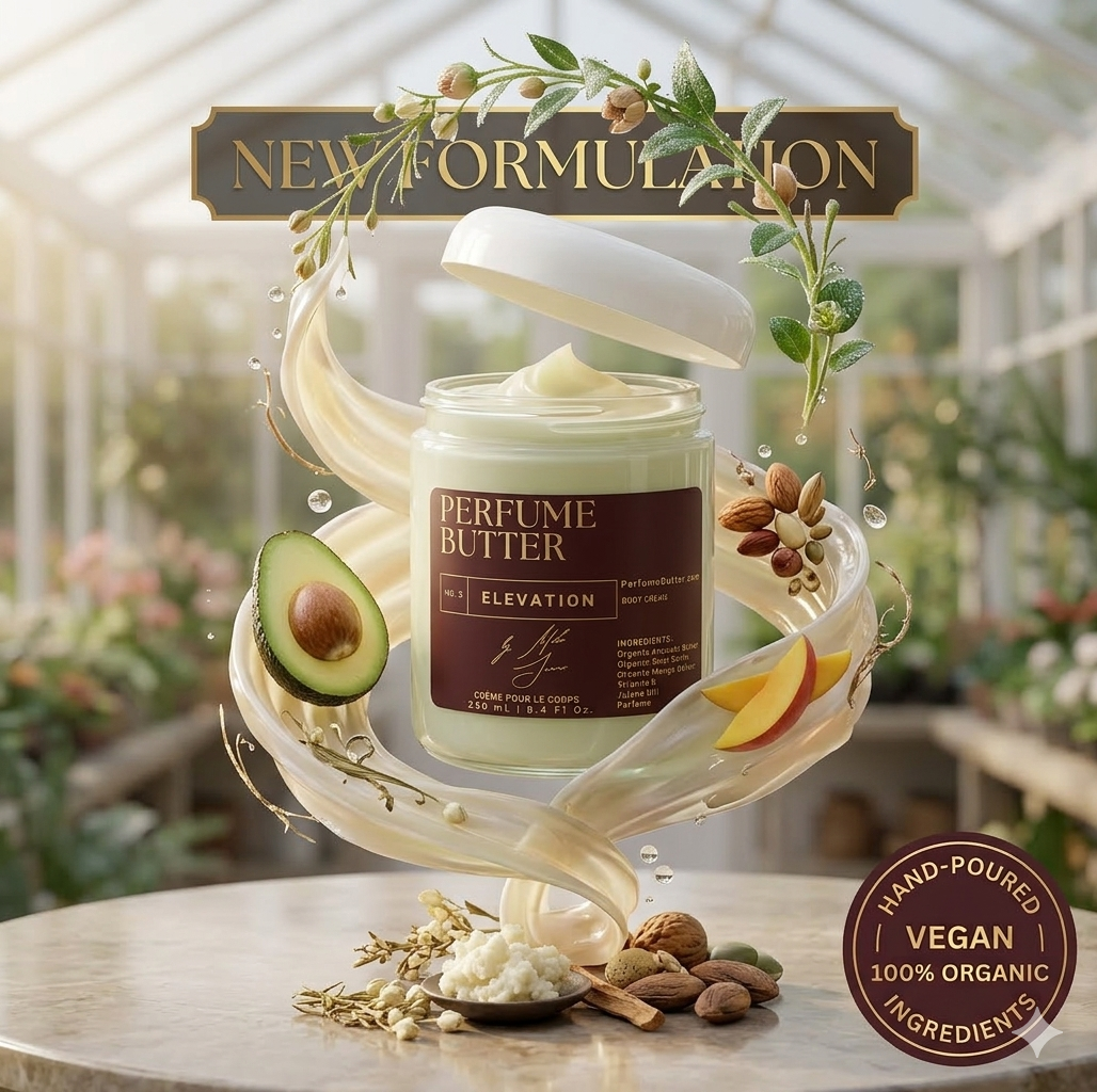 ELEVATION – The Luxury Body Butter Perfume | Floral Gardenia, Jasmine & Italian Mandarin Fragrance | Hydrating Skin Moisturizer | Sweet Elegant Long-Lasting Scent | Perfume Butter by CB