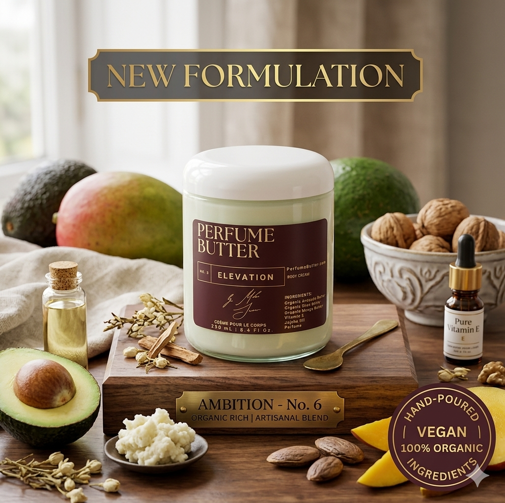 ELEVATION – The Luxury Body Butter Perfume | Floral Gardenia, Jasmine & Italian Mandarin Fragrance | Hydrating Skin Moisturizer | Sweet Elegant Long-Lasting Scent | Perfume Butter by CB