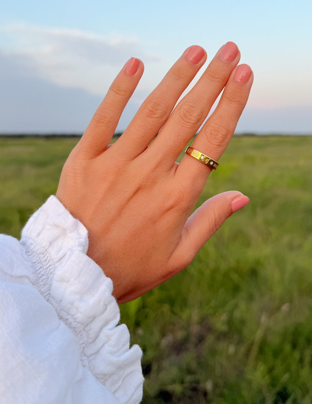 Gemstone Logo Ring by Elevated Faith