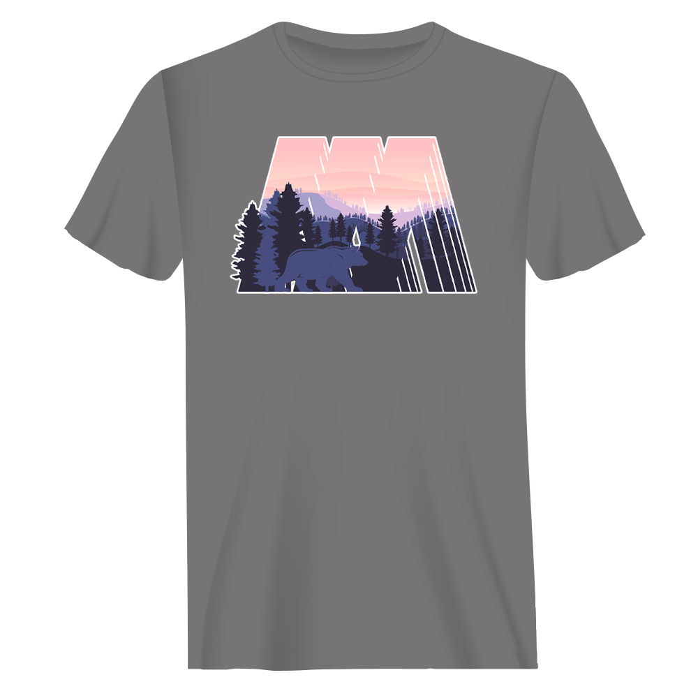 Geometric Camping T-Shirt for Men by Outdoorzees