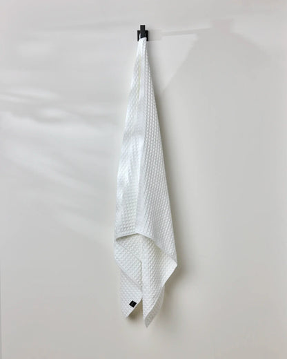 Cloud Waffle Geometry Bath Towel & Washcloth by Rust & Cinder