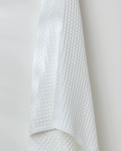 Cloud Waffle Geometry Bath Towel & Washcloth by Rust & Cinder