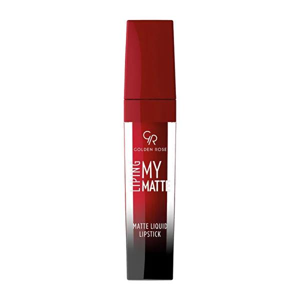 Golden Rose Matte Liquid Lipstick - Long Lasting, Non-Drying, Intense Color by Beauty Care Bag
