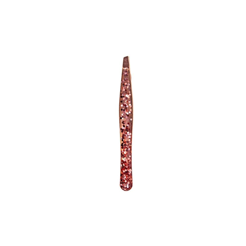 Nascita Glitter Slant Tweezers for Precise Grooming by Beauty Care Bag