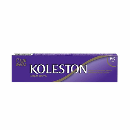 Wella Koleston Sarõ 9/0 Blonde Hair Dye: Perfect Gray Coverage, Easy At-Home Application, Brilliant Shine 50ml Tube by Beauty Care Bag