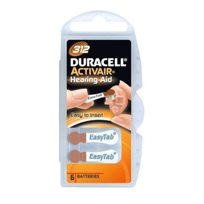 Duracell Activair Size 312 Hearing Aid Batteries Long Lasting by Beauty Care Bag