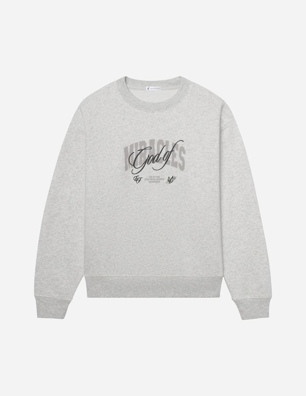 God of Miracles Unisex Crewneck by Elevated Faith