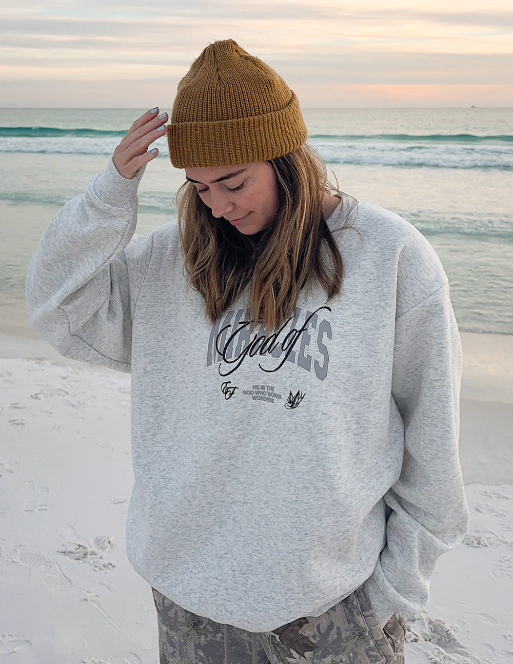 God of Miracles Unisex Crewneck by Elevated Faith