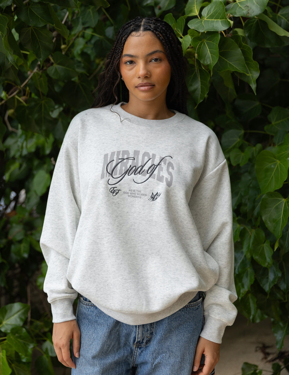 God of Miracles Unisex Crewneck by Elevated Faith