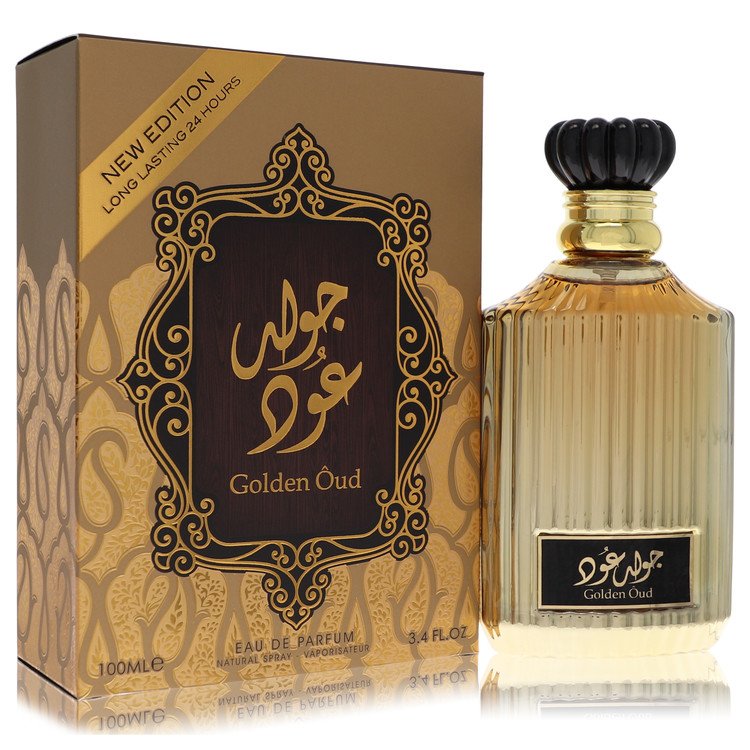 Lattafa Asdaaf Golden Oud by Lattafa Eau De Parfum Spray (Unisex) 3.4 oz for Men by Avera Group
