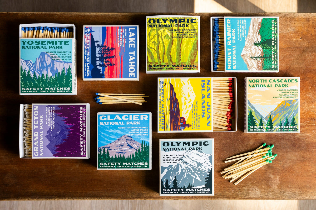 Yosemite Vintage National Park Cabin Matches by Good & Well Supply Co.
