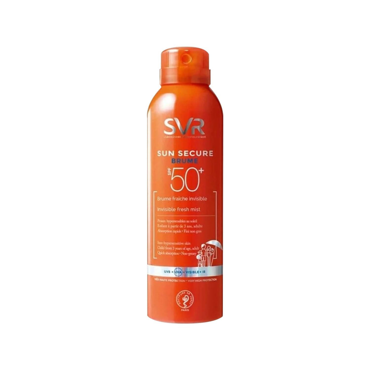 SVR Sun Secure Brume Spf50+ Sunscreen Cream - High Protection, Moisturizing, 200ml by Beauty Care Bag