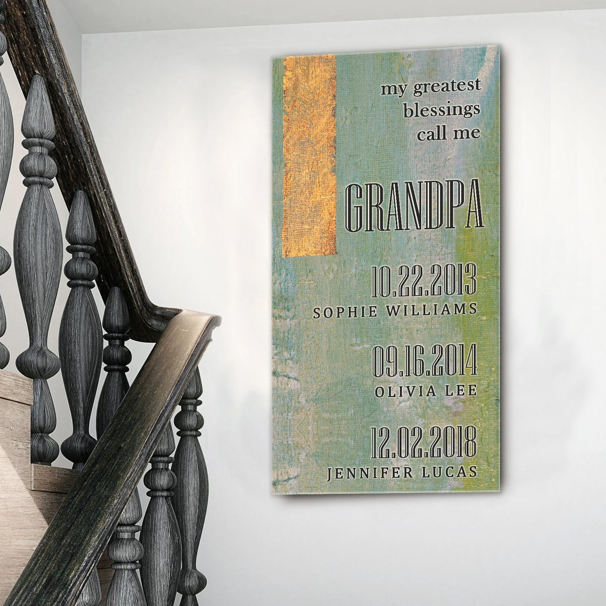 Grandfather's Name Sign by Tailored Canvases