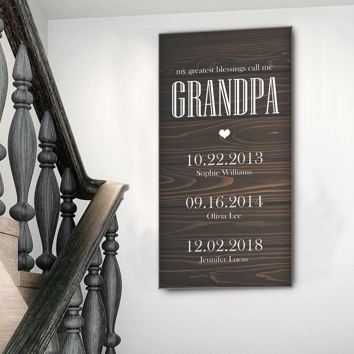 Grandfather's Name Sign by Tailored Canvases