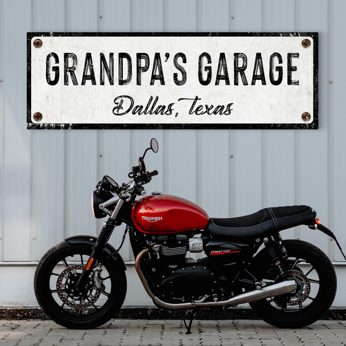 Grandpa's Garage Sign by Tailored Canvases