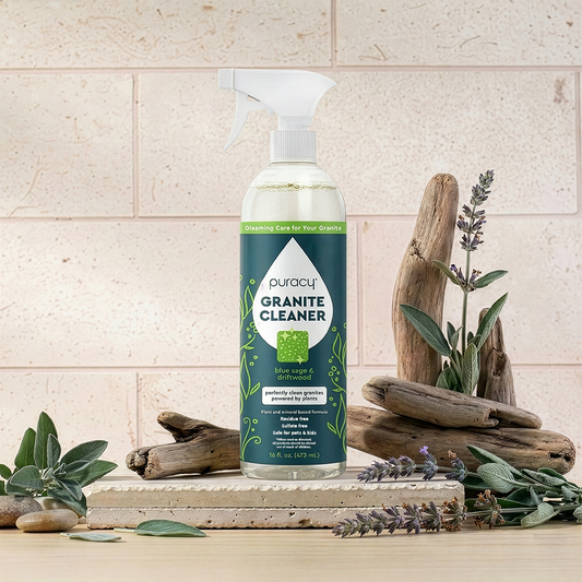 Streak-free granite and natural stone cleaner
