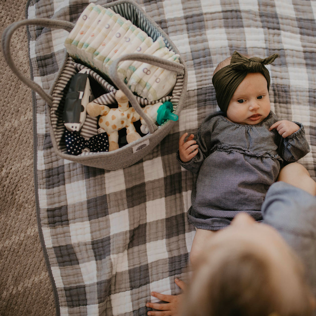 Rope Diaper Caddy by Parker Baby Co.