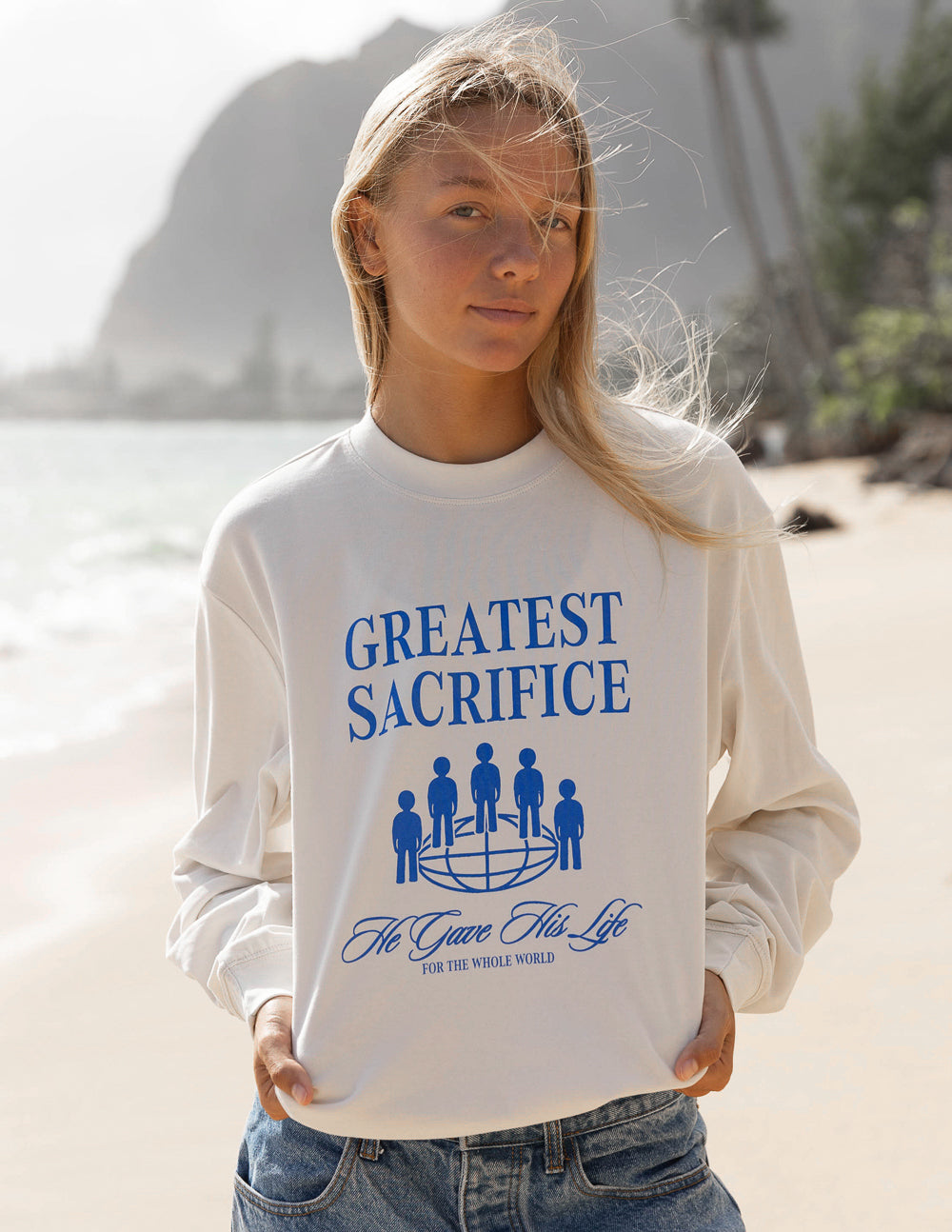 Greatest Sacrifice LS Unisex Tee by Elevated Faith