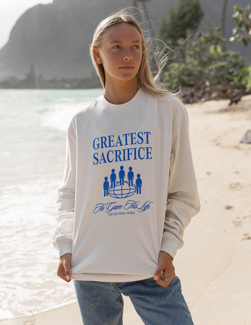 Greatest Sacrifice LS Unisex Tee by Elevated Faith