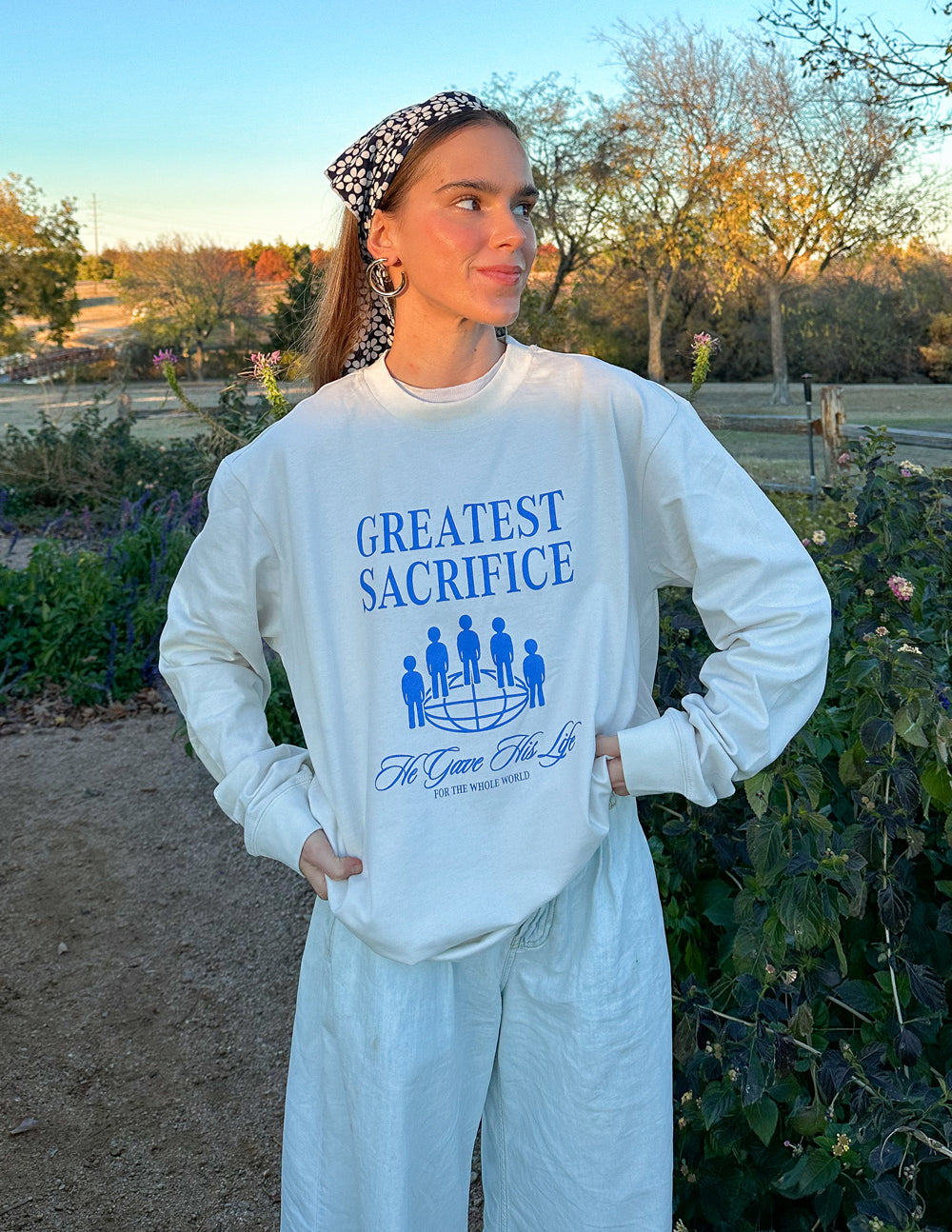 Greatest Sacrifice LS Unisex Tee by Elevated Faith