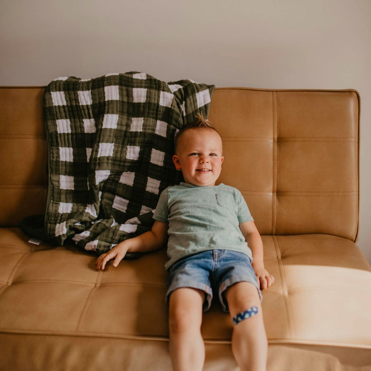 Green Buffalo Quilt by Parker Baby Co.