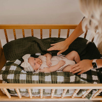 Green Buffalo Quilt by Parker Baby Co.