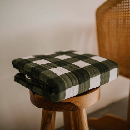 Green Buffalo Quilt by Parker Baby Co.