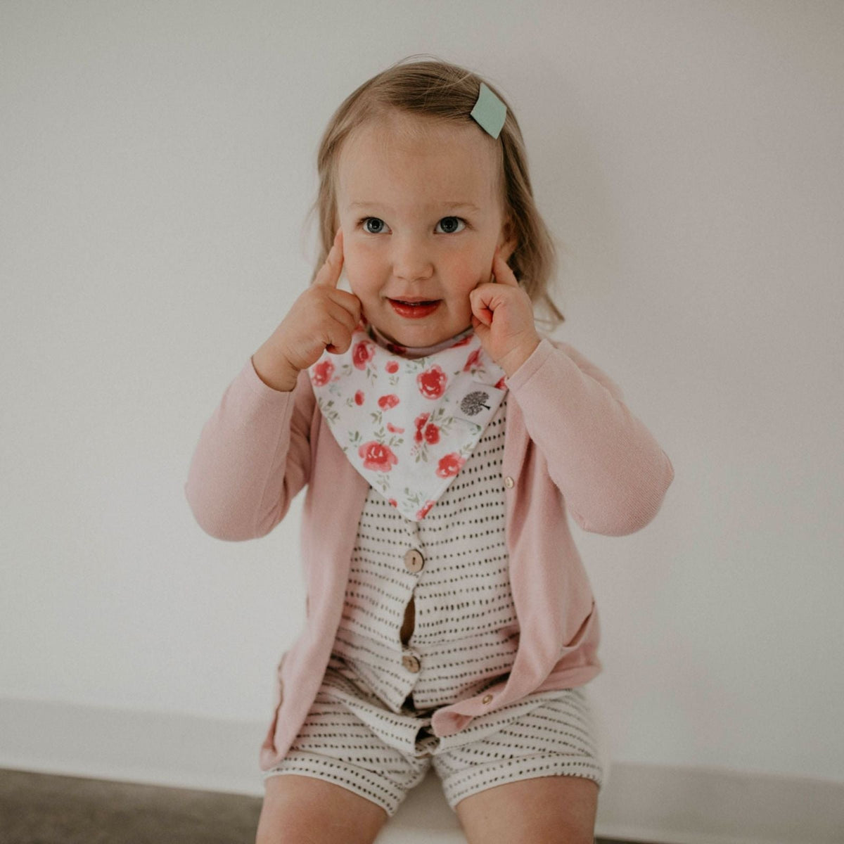 Rose Bandana Bib Set (8 pack) by Parker Baby Co.