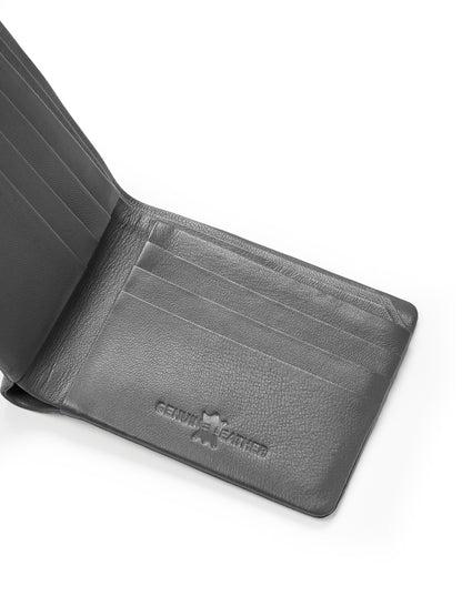 Gray Duke Bifold Wallet by Classy Leather Bags