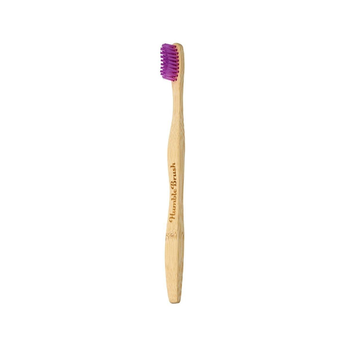 Humble adult medium bristle manual toothbrush in pink