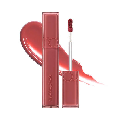 rom&nd Dewy Ful Water Tint: If Rose Hydrating Lip Gloss | Non-Sticky, Glossy Korean Lip Tint for Luminous, Vibrant Color by Beauty Care Bag