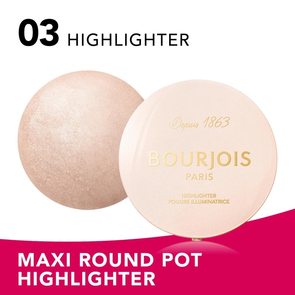Bourjois Maxi Round Pot Highlighter 03 for Radiant Glow by Beauty Care Bag