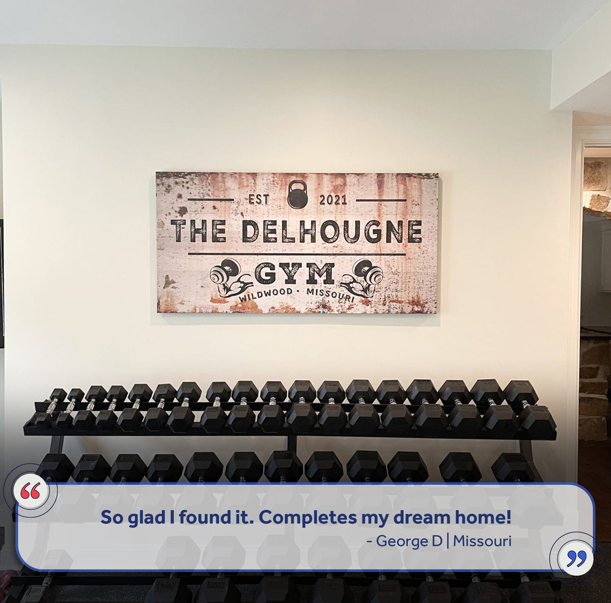 Gym Sign XV by Tailored Canvases