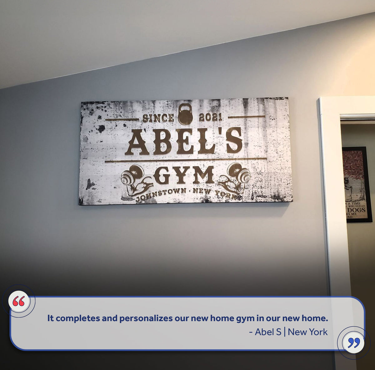 Gym Sign XV by Tailored Canvases
