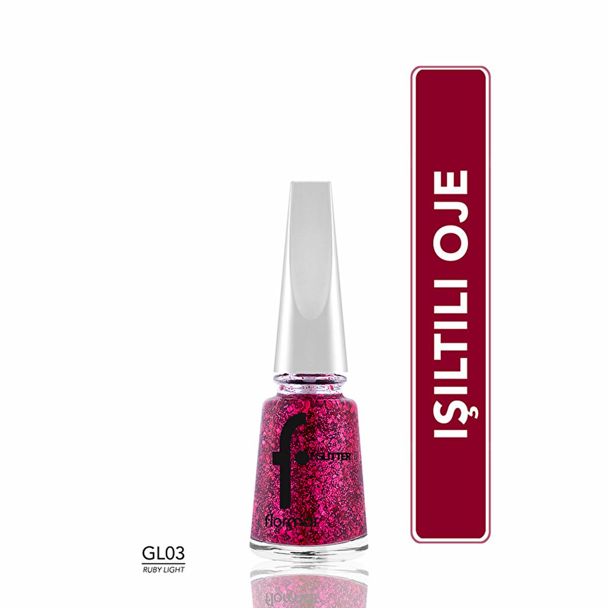 Flormar glitter nail polish – view 2