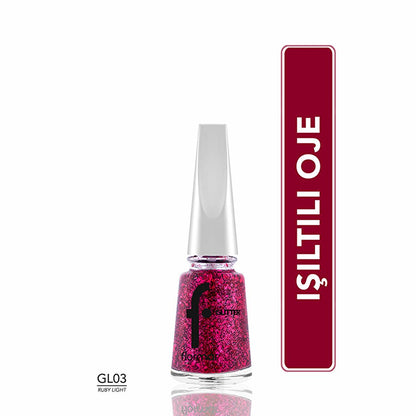 Flormar glitter nail polish – view 2