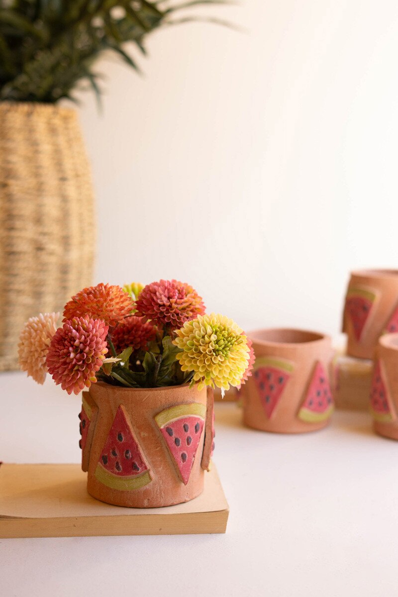 Clay Watermelon Decorative Vase by Rust & Cinder