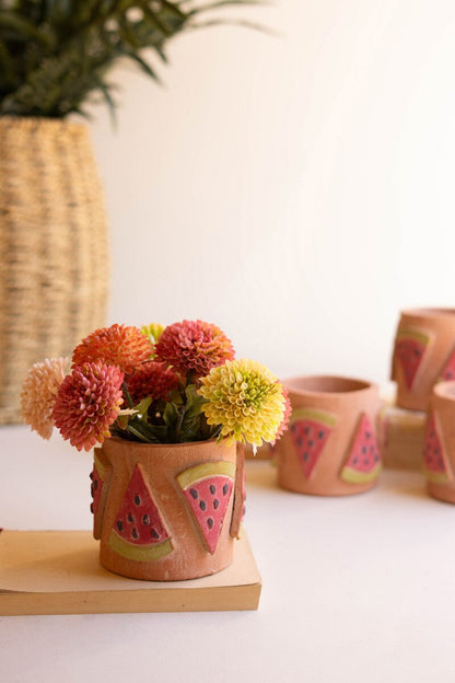 Clay Watermelon Decorative Vase by Rust & Cinder