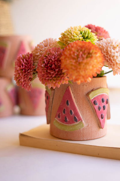 Clay Watermelon Decorative Vase by Rust & Cinder